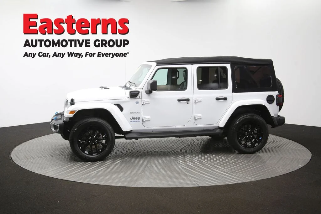 Used 2022 White Jeep Unlimited Sahara 4xe image 60