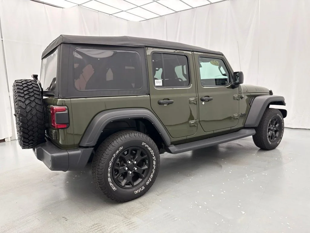 Used 2022 Green Jeep Unlimited Willys image 12