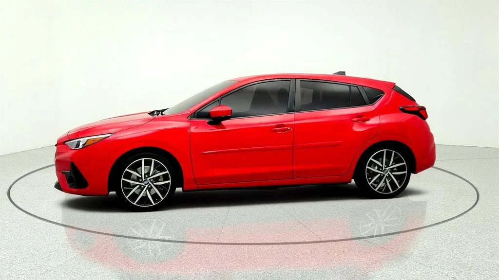 Used 2024 Pure Red Subaru Sport AWD w/ BSD/RCTA, All-Weather & Moonroof Pkg image 8