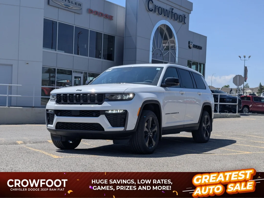 New 2026 White Jeep Limited - - 4x4 - 20 Gloss Black Wheels - Pano Sunroof - 6-Pass Seating - FamCam & More! image 1