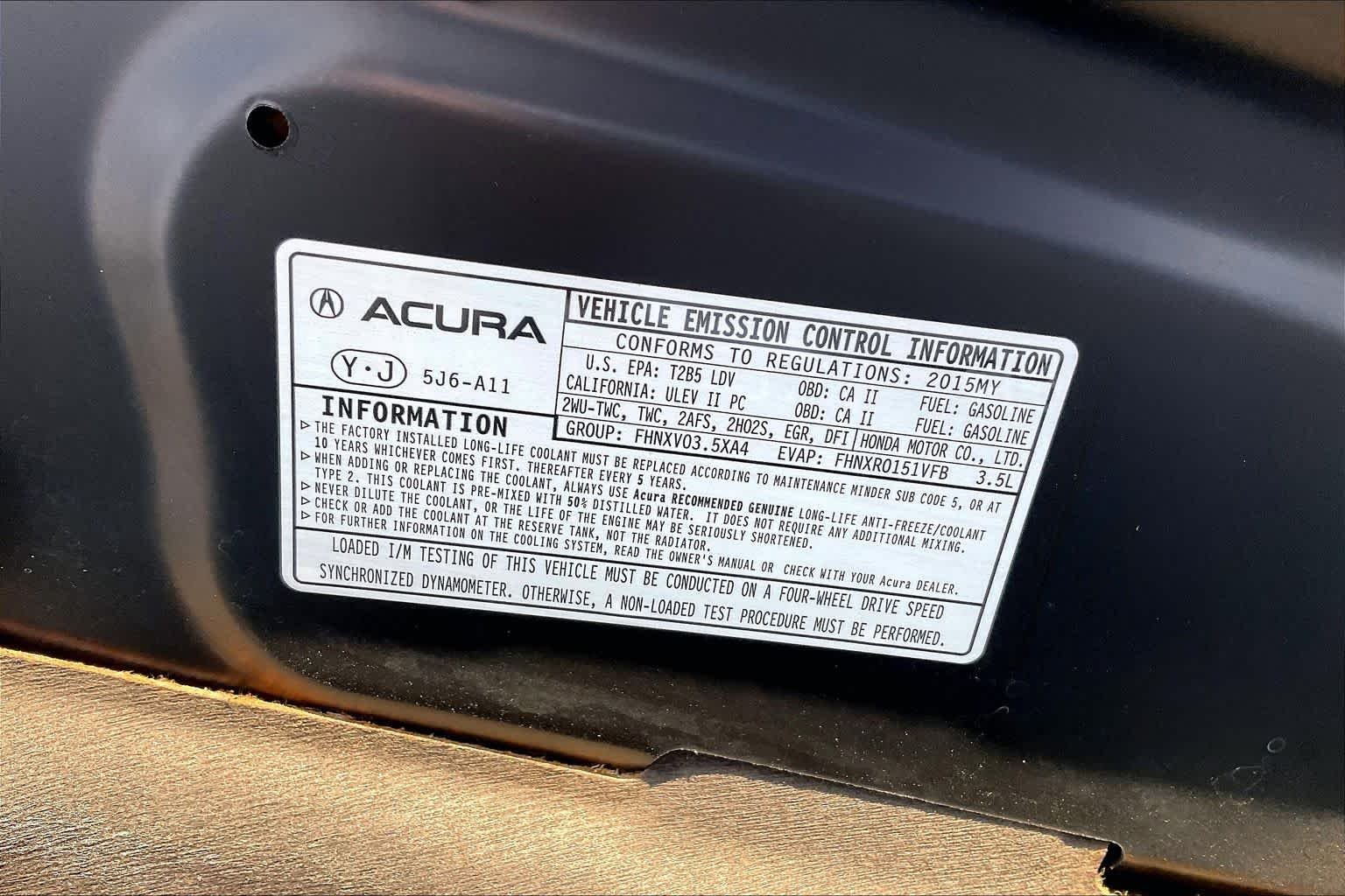 Used 2015 Crystal Black Pearl Acura  image 30