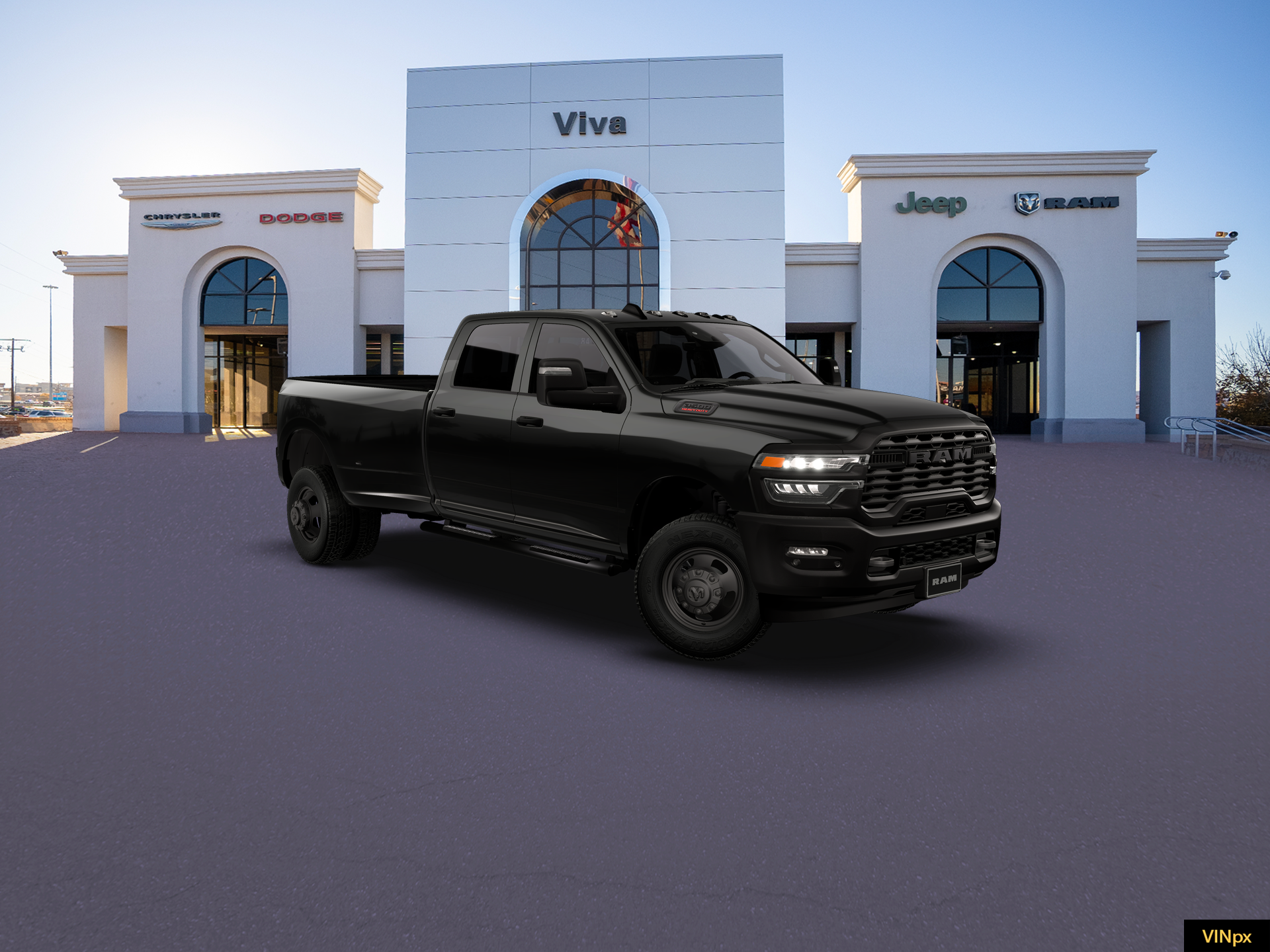 New 2026 Diamond Black Crystal Pearl-Coat Exterior Paint RAM Tradesman image 11