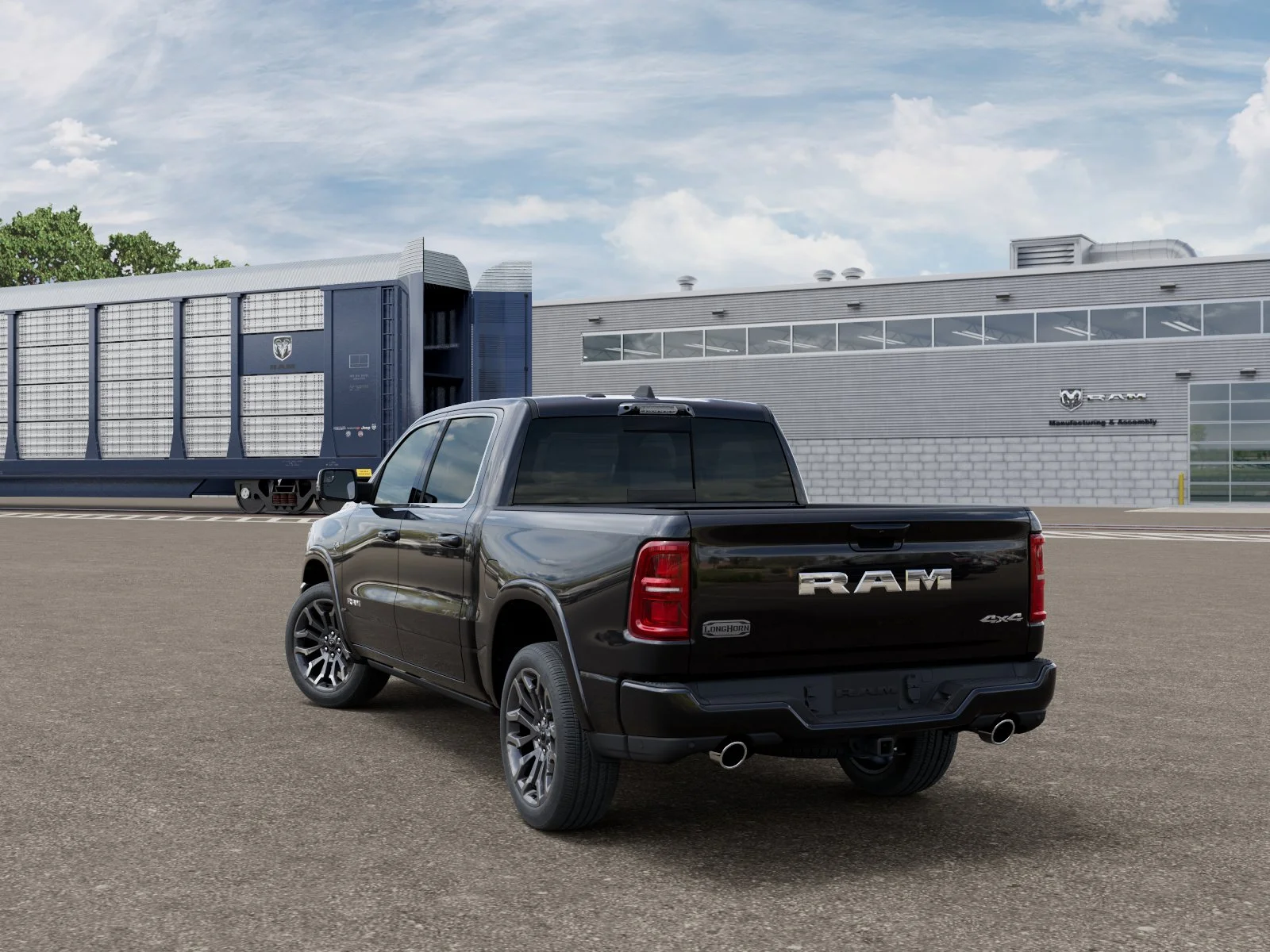 New 2026 Diamond Black Crystal Pearl-Coat Exterior Paint RAM Longhorn image 29