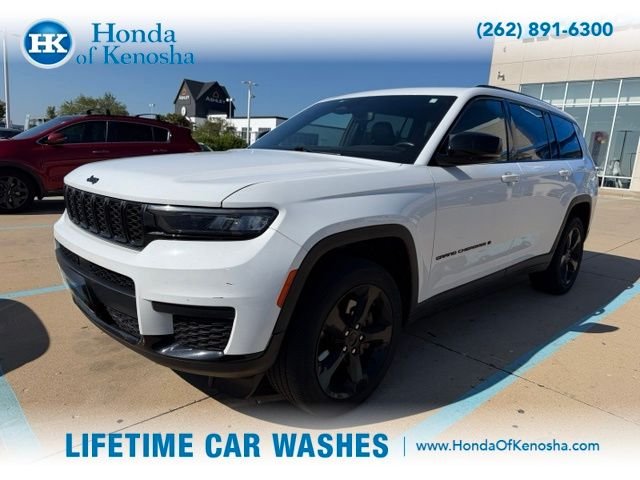 Used 2021 Bright White Clearcoat Jeep Altitude image 1