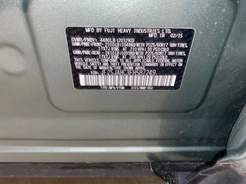 Used 2015 Green Subaru 2.5i Limited image 27