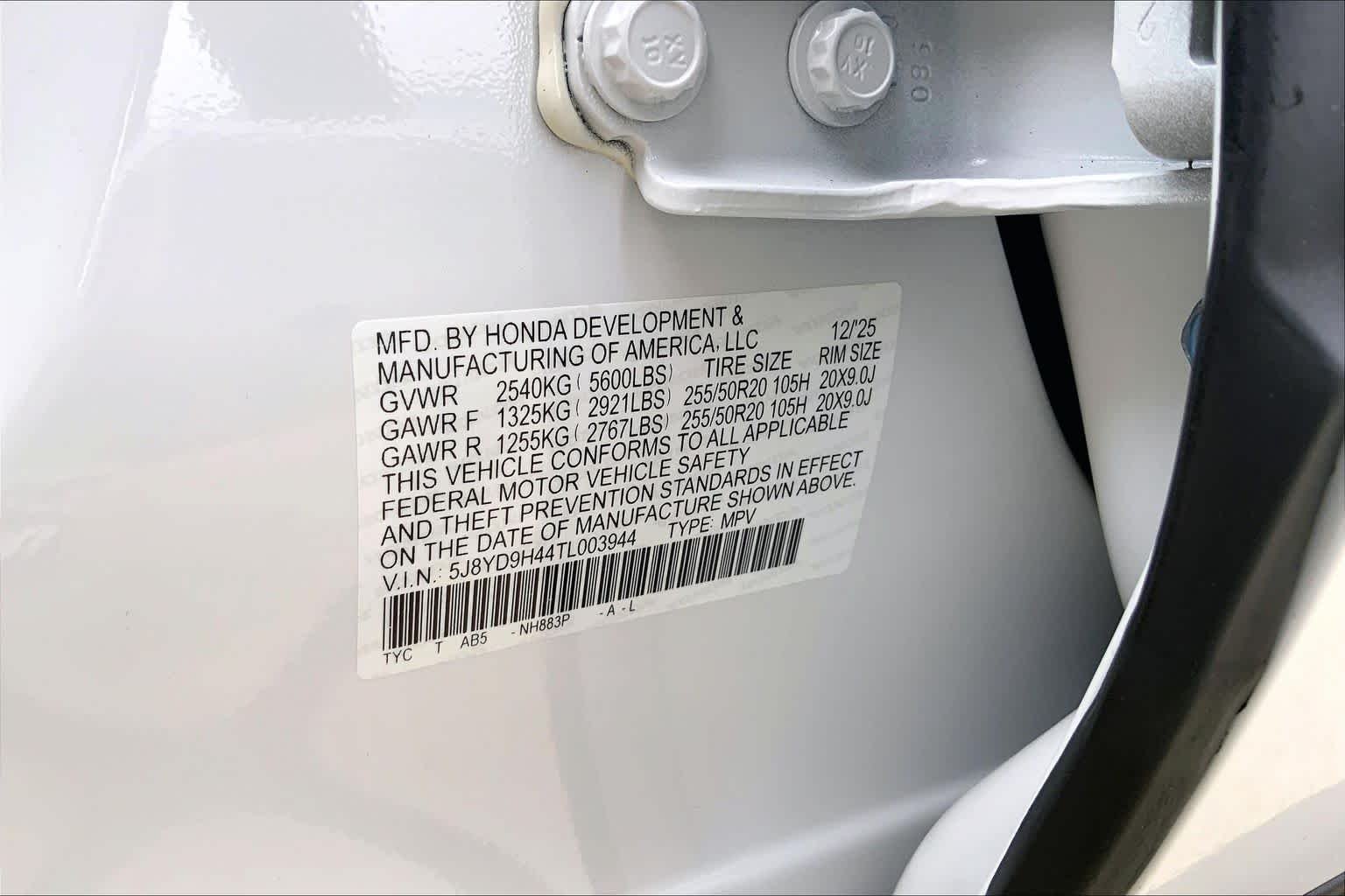 New 2026 Platinum White Pearl Acura w/Technology Package image 20