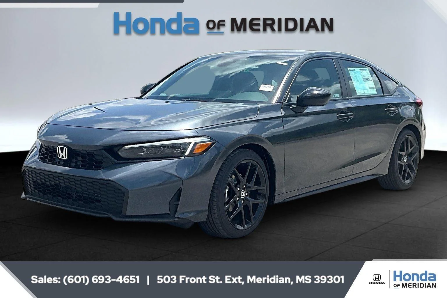 New 2026 Meteorite Gray Metallic Honda FWD Sport image 2
