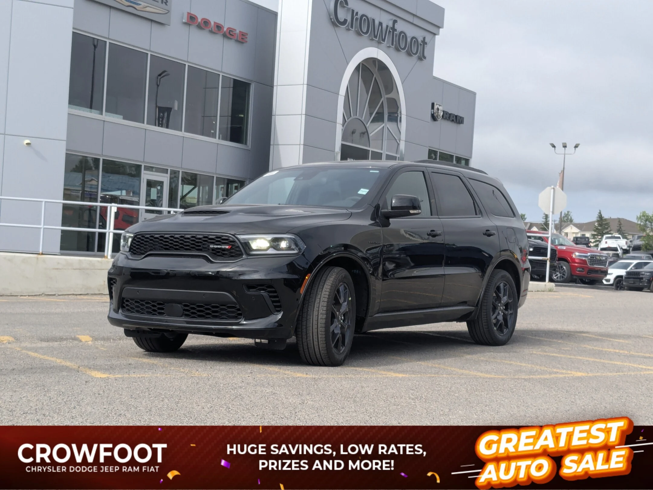 New 2026 Black Dodge GT HEMI V8 Plus - - Blacktop Pkg - Power Sunroof - Adaptive Cruise - Ventilated Seats & More! image 1