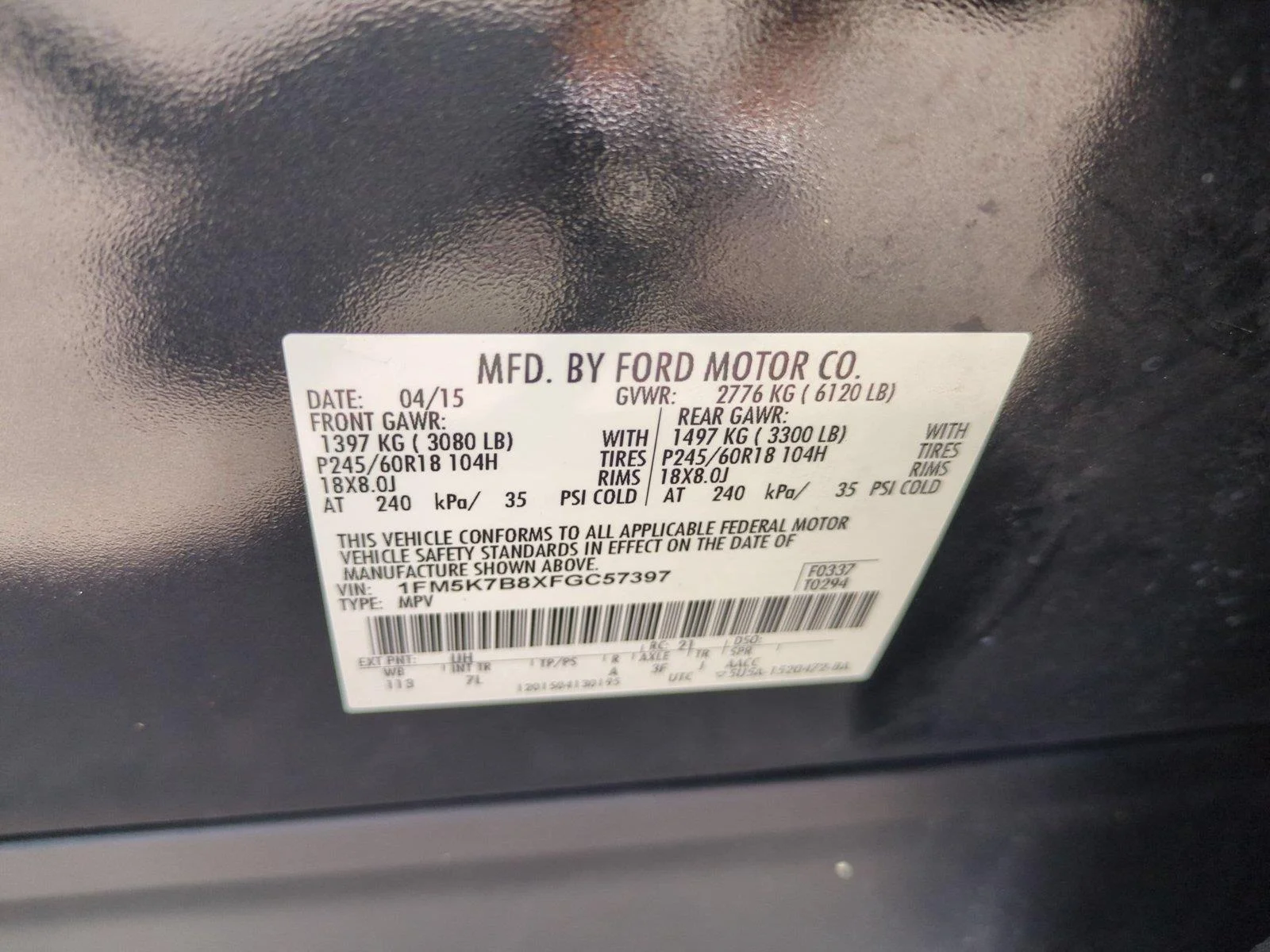 Used 2015 Tuxedo Black Metallic Ford Base image 38
