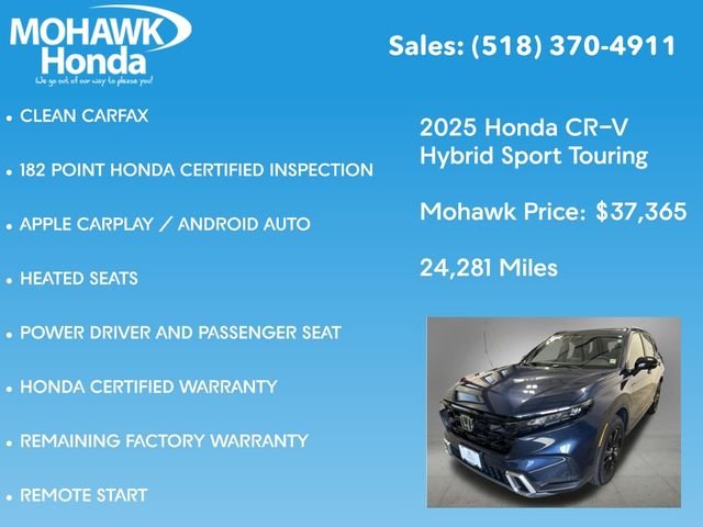 Certified Used 2025 Canyon River Blue Metallic Honda Sport Touring image 16