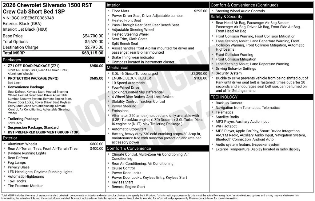 2026 Chevrolet Silverado 1500 RST - Photo 5