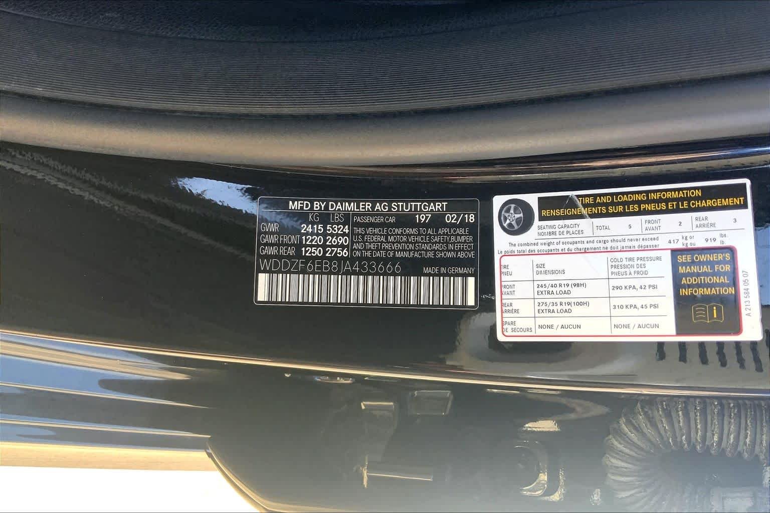Used 2018 Obsidian Black Metallic Mercedes-Benz AMG® E 43 image 31