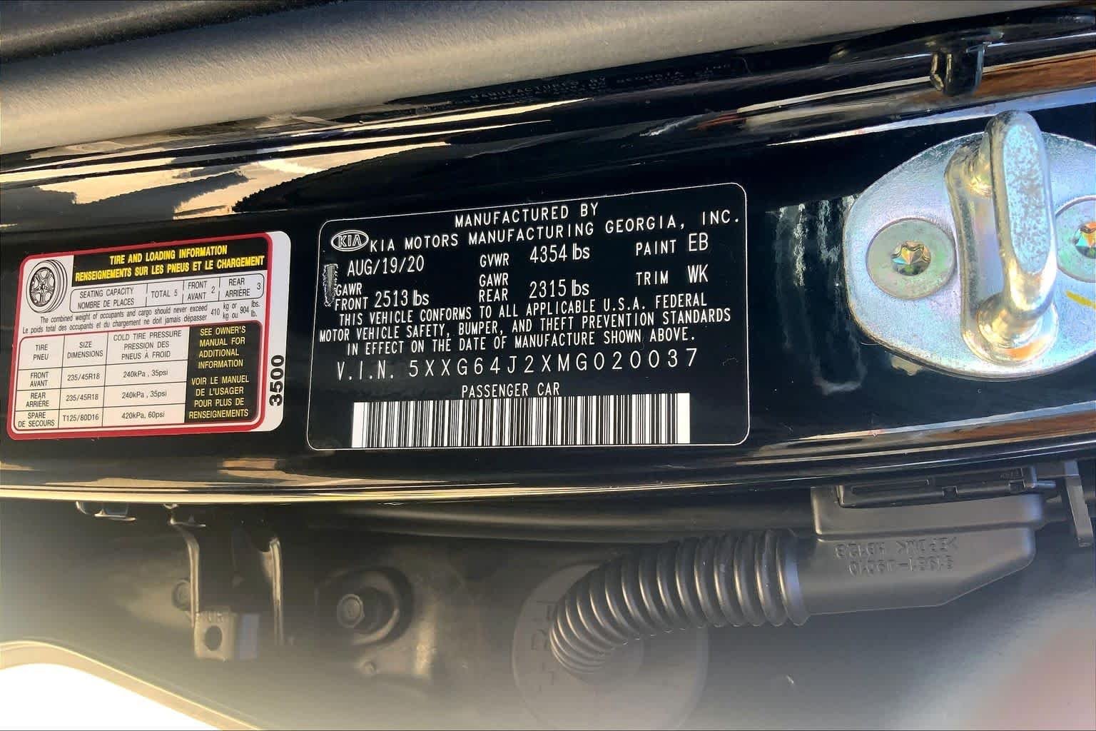 Used 2021 Ebony Black Kia GT-Line image 34