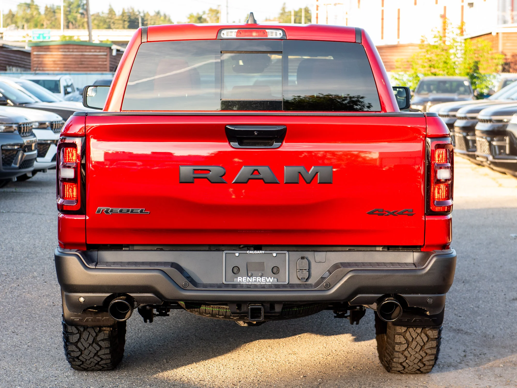 New 2026 Red RAM Rebel* Crew Cab 4x4, Pano Sunroof, 33 Inch A/T Tires, Passenger Screen image 6