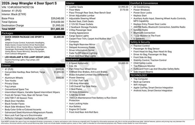 New 2026 41 Exterior Paint Jeep Sport S image 37
