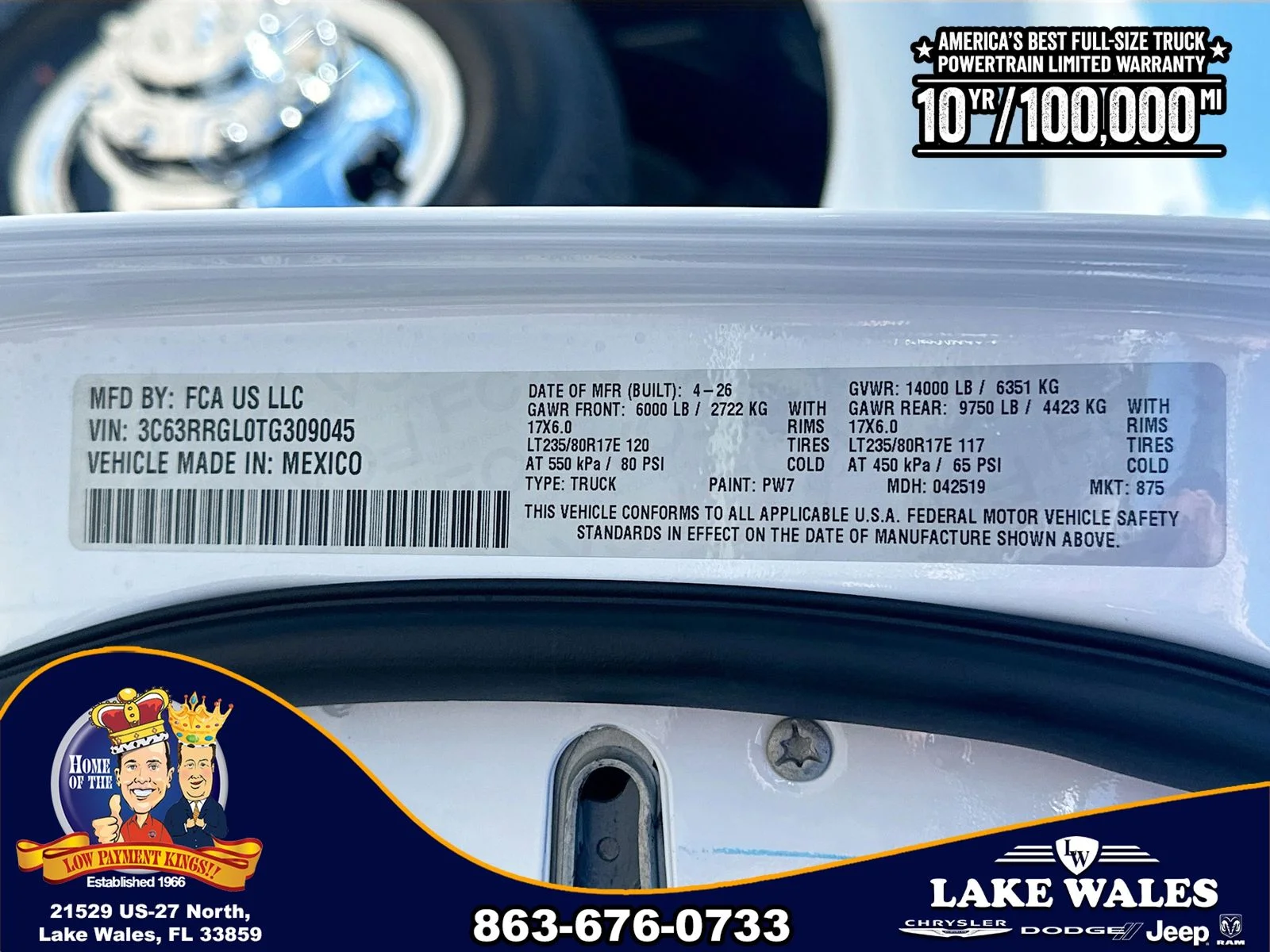 New 2026 Bright White Clear-Coat Exterior Paint RAM TRADESMAN image 29