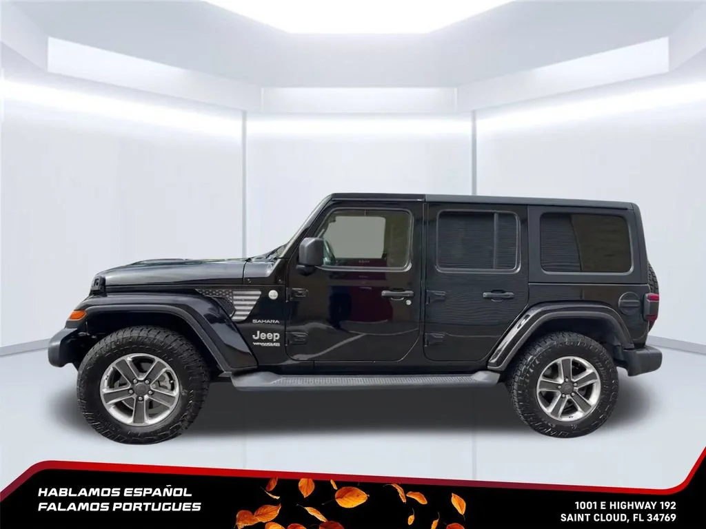 Used 2019 Black Jeep Sahara 4x4 image 3