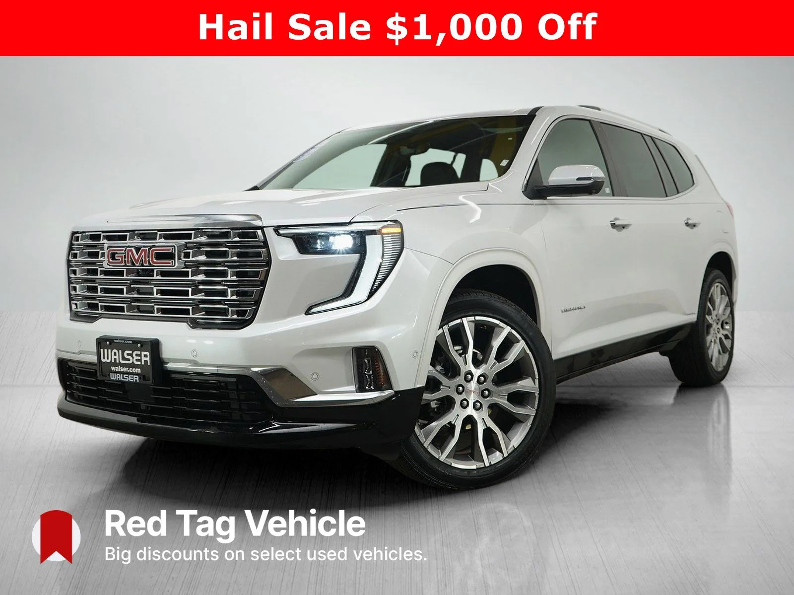 Used 2025 White Frost Tricoat GMC Denali image 1