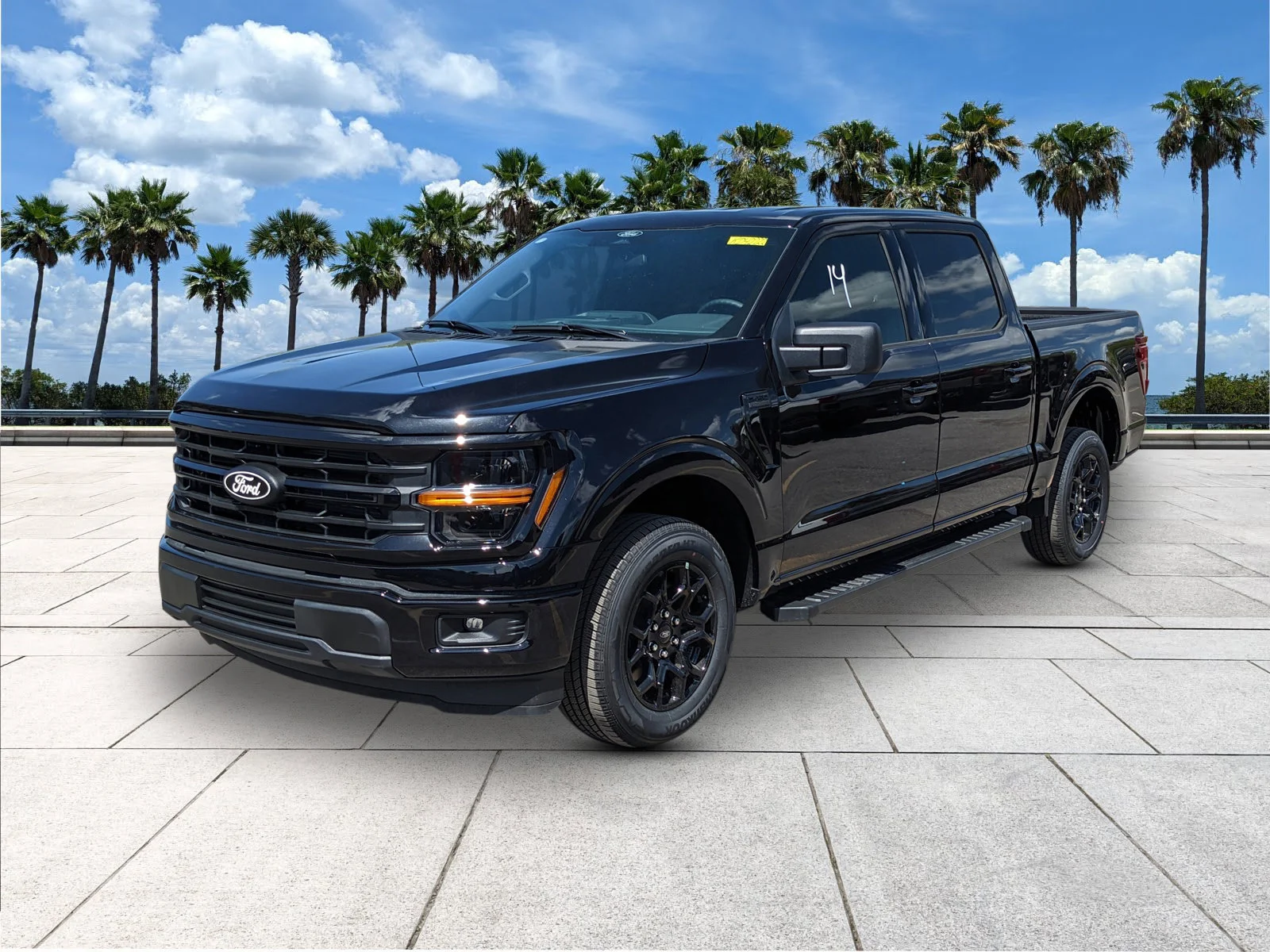 New 2026 Agate Black Metallic Ford XLT image 3