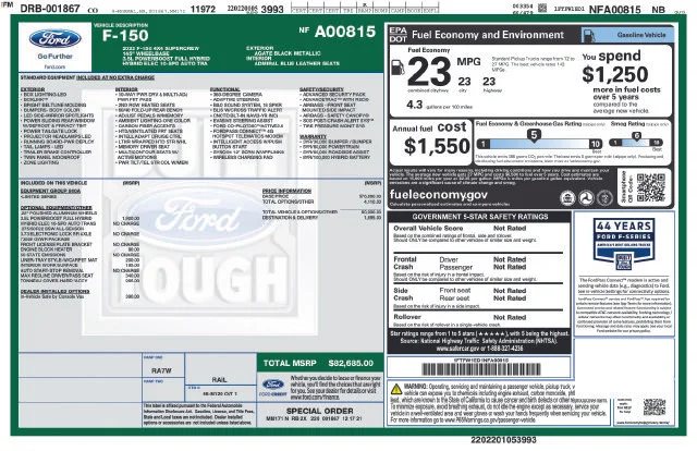 Used 2022 Black Ford Limited image 41