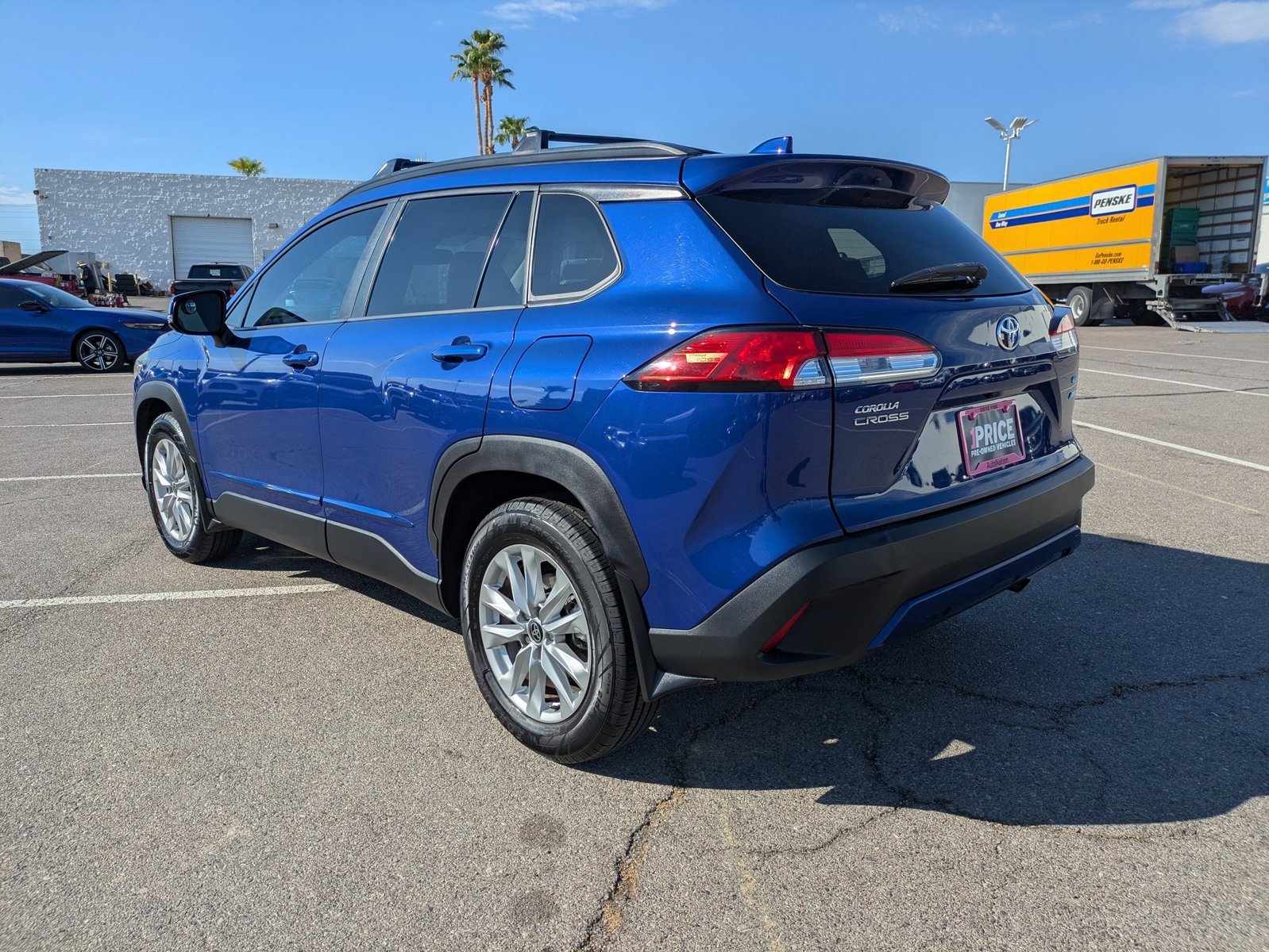 Used 2022 Blue Crush Metallic Toyota LE image 8