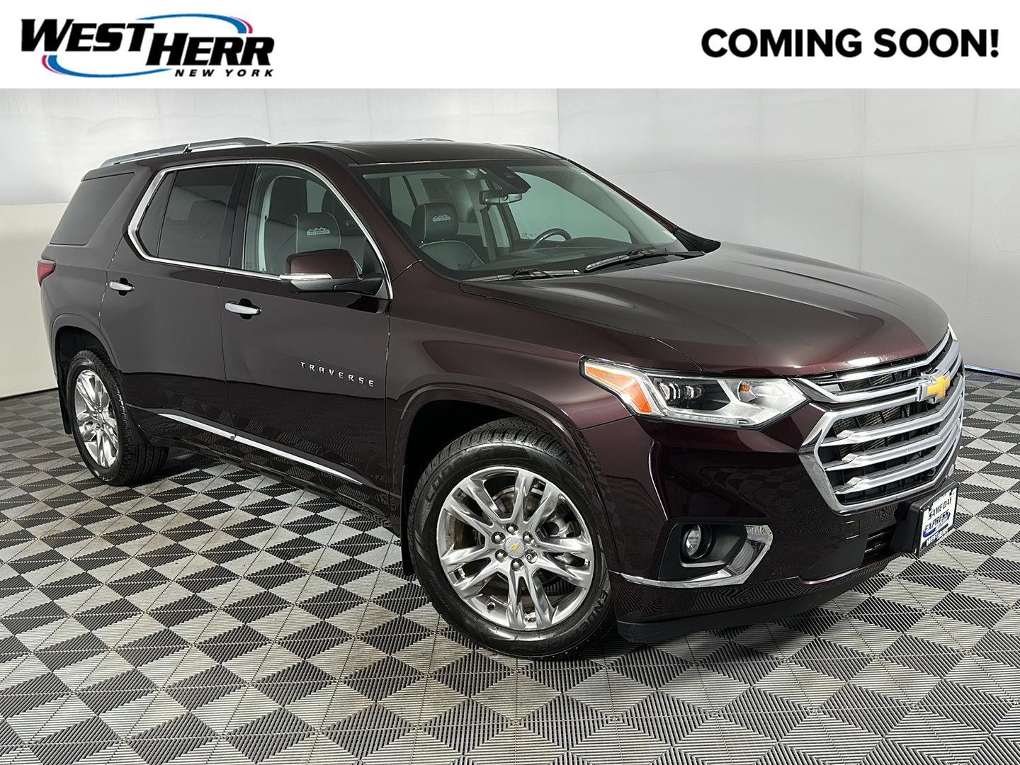 Used 2021 Black Cherry Metallic Chevrolet High Country image 1