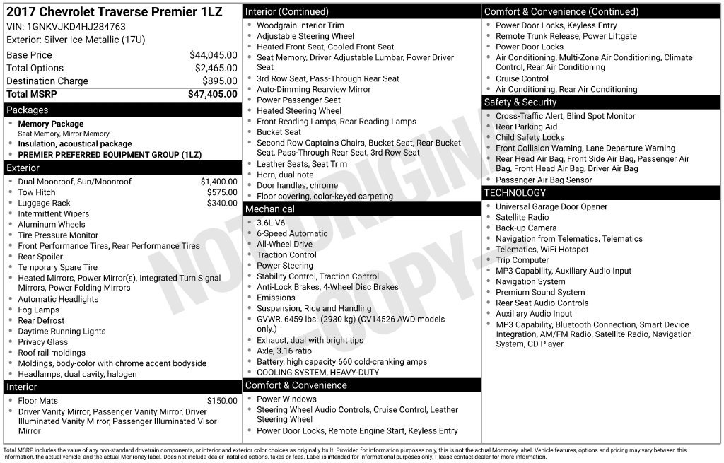 Used 2017 Silver Chevrolet Premier image 2