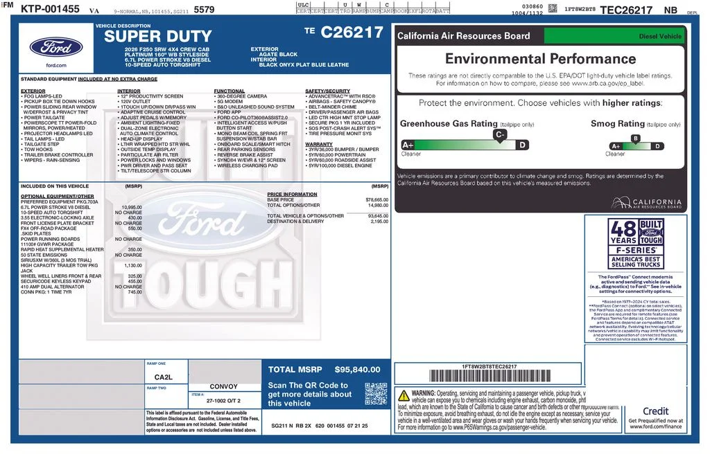2026 Ford F-250 Super Duty Platinum - Photo 7