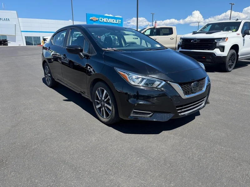 Used 2021 Super Black Nissan SV image 1