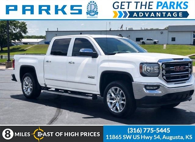 Used 2018 WHITE FROST TRICOAT GMC SLT image 1
