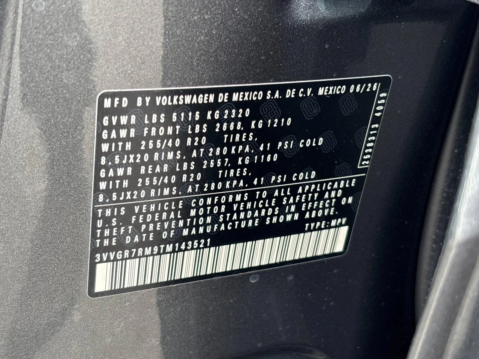New 2026 Platinum Gray Metallic Volkswagen SE R-Line Black image 12
