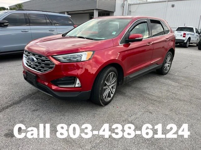 Used 2024 Rapid Red Metallic Tinted Clearcoat Ford Titanium image 4