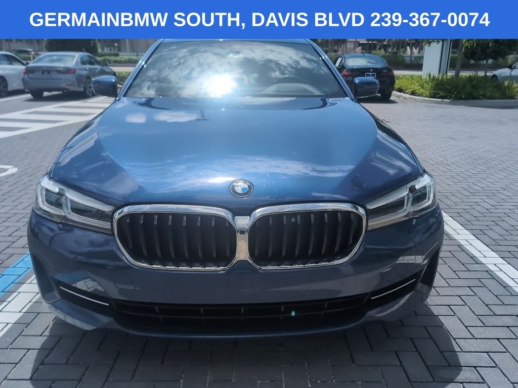Used 2023 Blue Metallic BMW 530i image 1