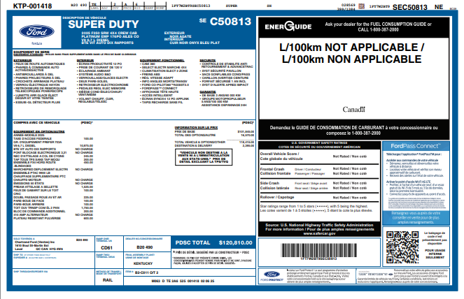 Used 2025 Black Ford Platinum image 3