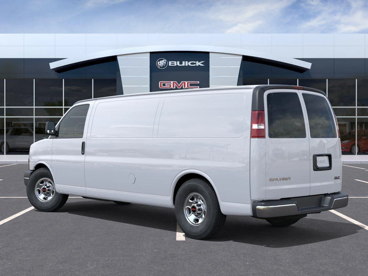 New 2026 Summit White GMC Work Van image 3