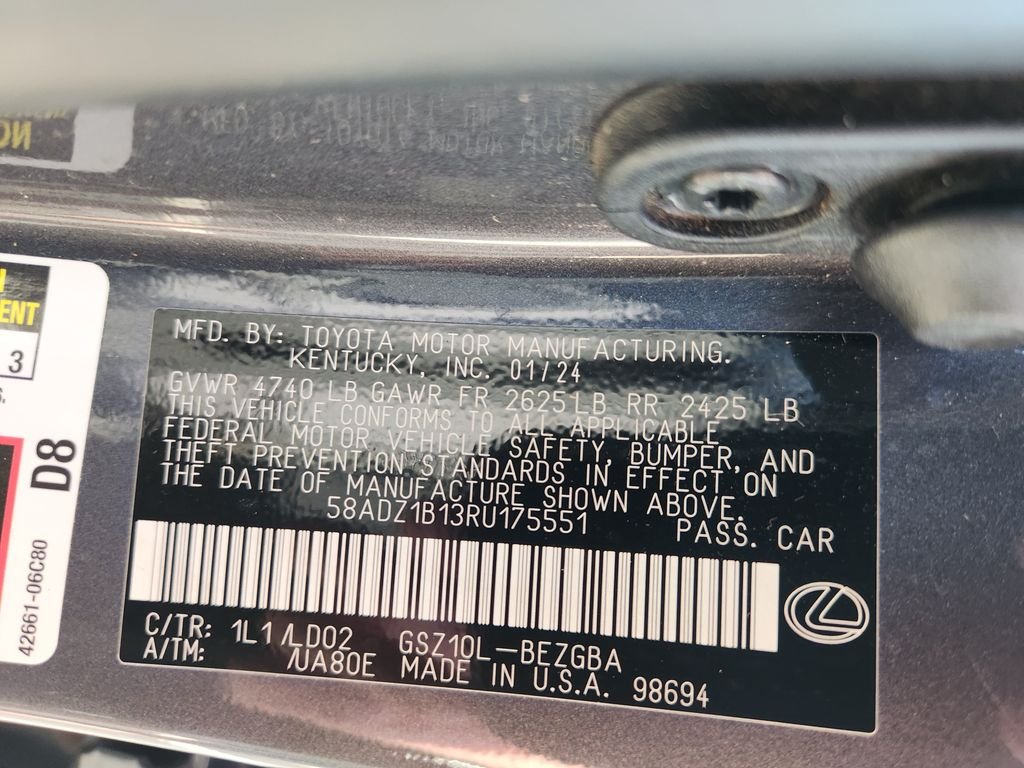 Certified Used 2024 CLOUDBURST GRAY Lexus 350 image 33