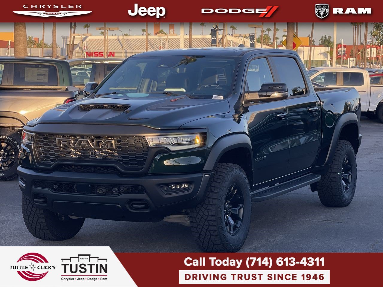 New 2026 Serrano-Green Metallic Exterior Paint RAM RHO image 3
