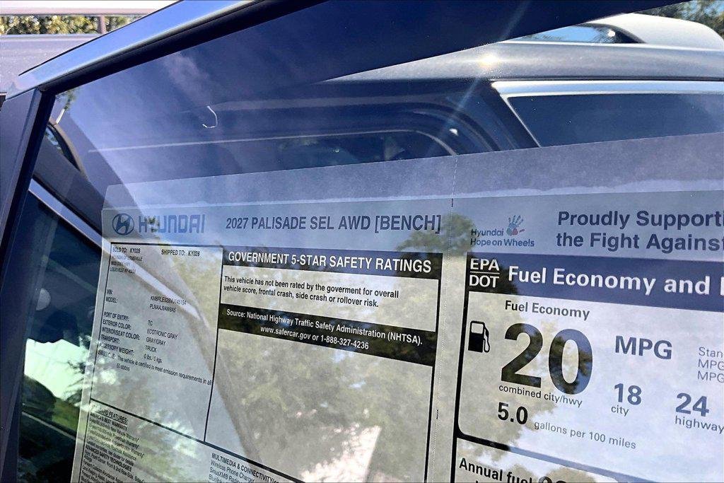 New 2027 Ecotronic Gray Pearl Hyundai SEL image 14