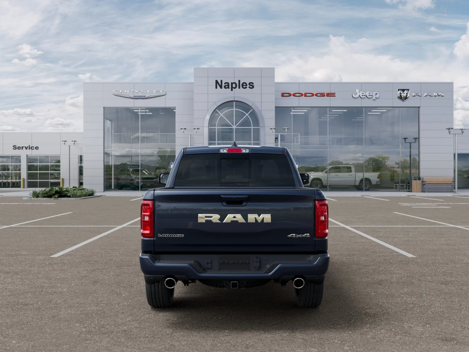New 2026 Forged Blue Metallic Exterior Paint RAM Laramie image 7