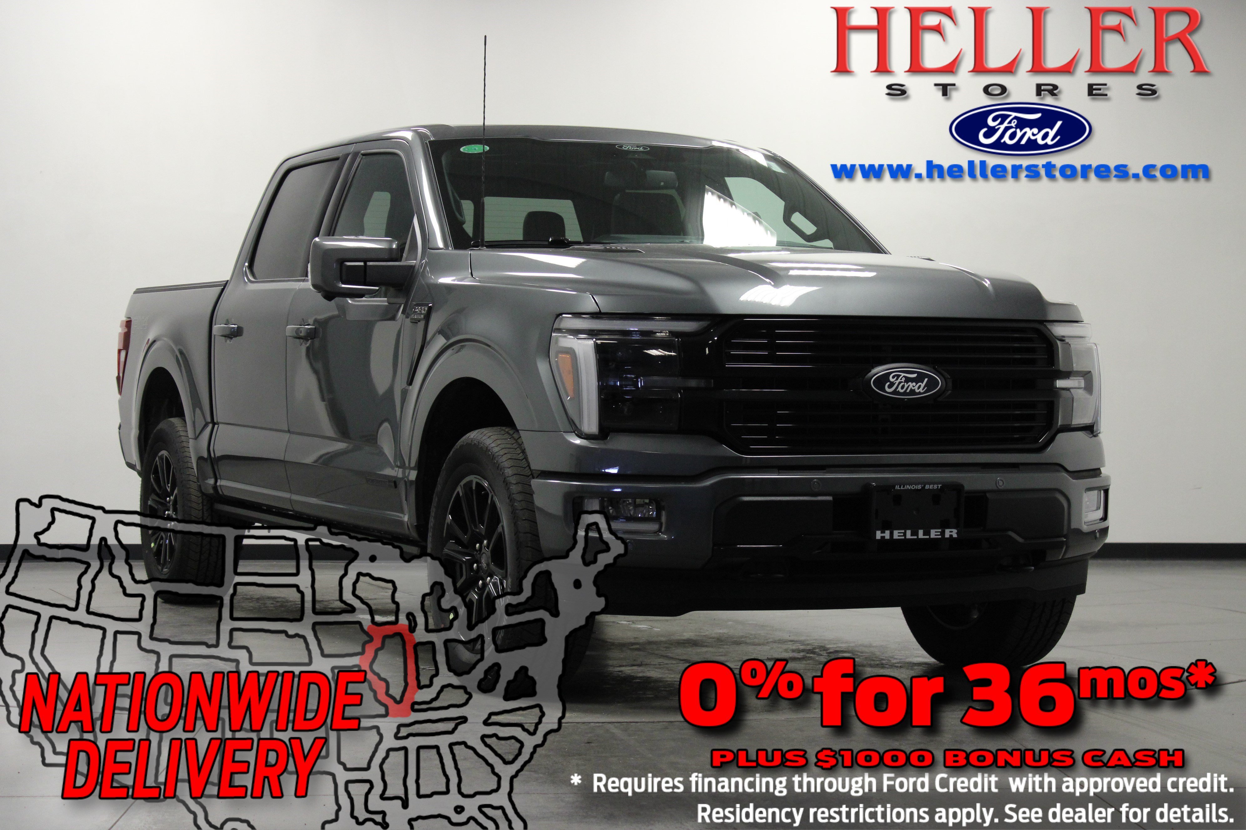 New 2026 Carbonized Gray Metallic Ford Platinum image 1