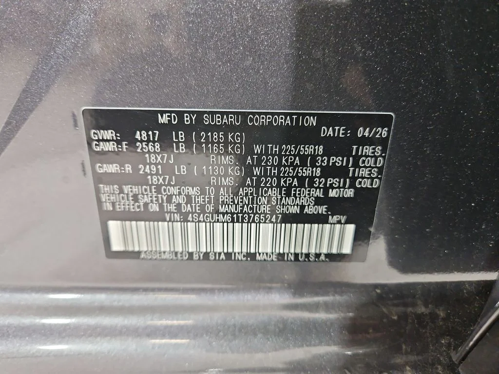 New 2026 MAGNETITE GRAY PEARL Subaru Limited image 29