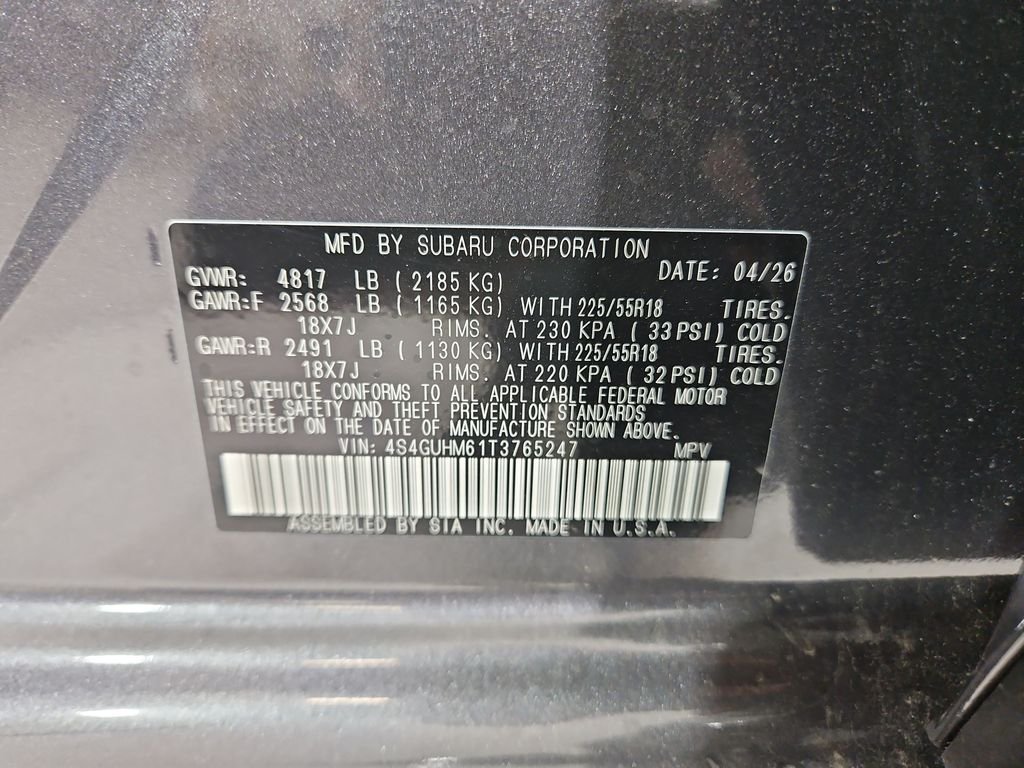 New 2026 Gray Subaru Limited image 29