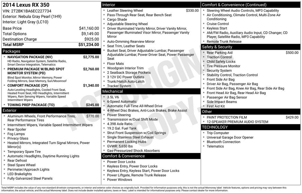 2014 Lexus RX 350 350 AWD's photo