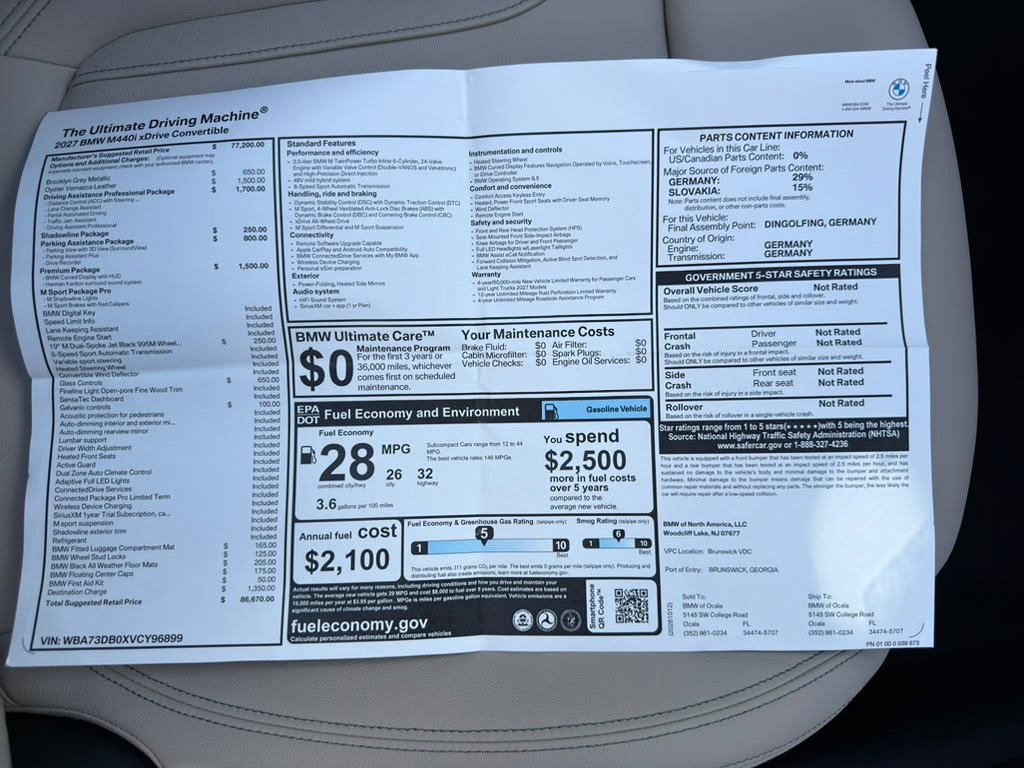 New 2027 Brooklyn Grey Metallic BMW M440i xDrive image 25