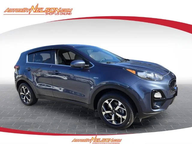Used 2021 Blue Kia LX image 1