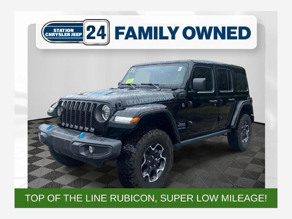 Used 2023 Black Jeep Rubicon 4xe image 1