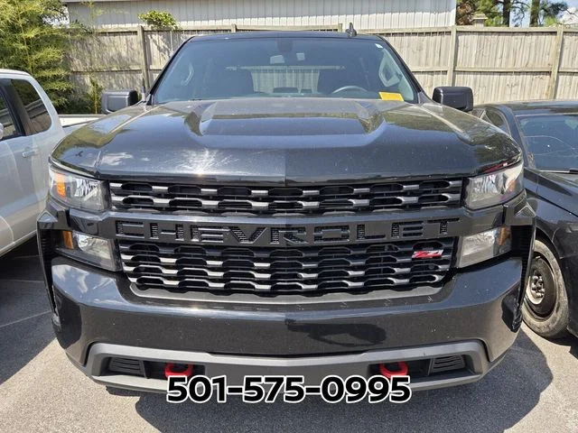 Used 2021 Chevrolet Silverado 1500 Custom with VIN 1GCPYCEF9MZ448423 for sale in Little Rock