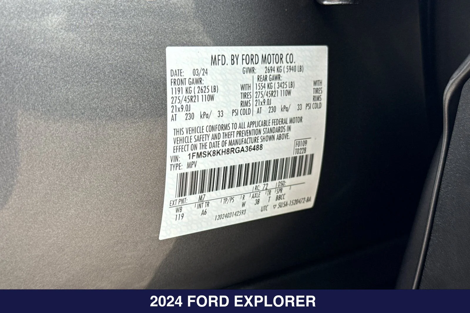 Certified Used 2024 Carbonized Gray Metallic Ford ST-Line image 32