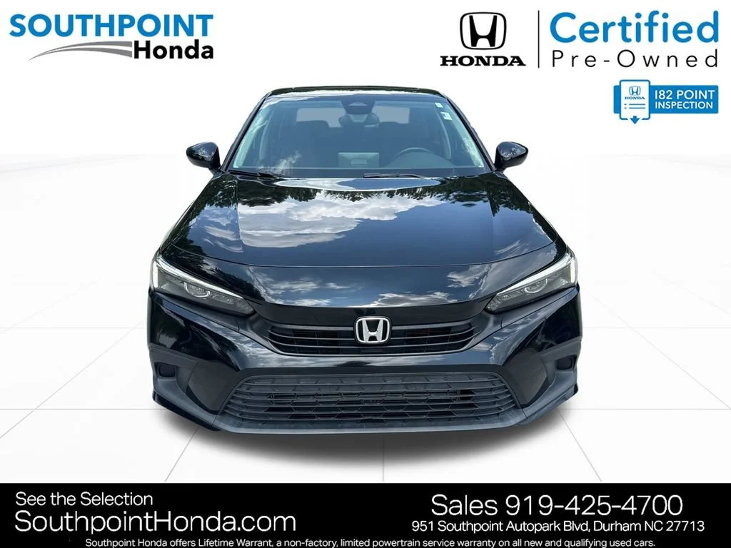 Certified Used 2024 Crystal Black Pearl Honda 1.5T 4D EX image 38