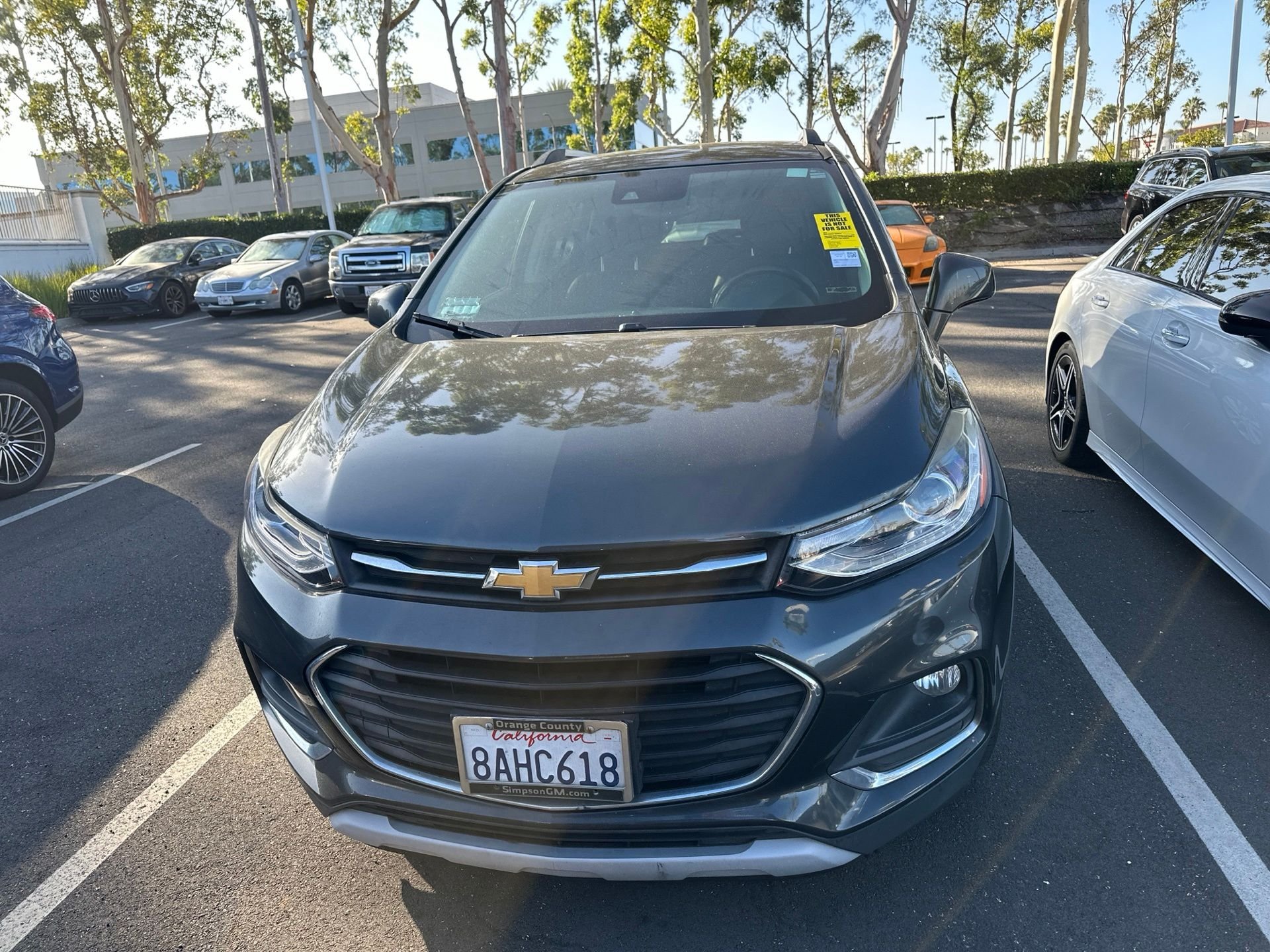 Used 2017 Chevrolet Trax Premier with VIN 3GNCJMSB1HL272367 for sale in Lake Forest, CA